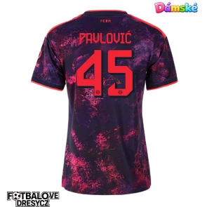 Bayern Munich Aleksandar Pavlovic #45 Dámské Alternativní Dres 2026-27 Krátký Rukáv Bayern Munich Aleksandar Pavlovic #45 Dámské Alternativní Dres 2026-27 Krátký Rukáv